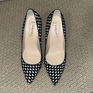 L.K Bennett Black and White 4 inch Heels- size 40 (9 1/2)